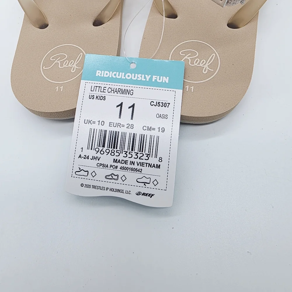 Reef Little Charming Oasis Sandals Toddler Girl Size 11‎ NEW - Picture 5 of 6